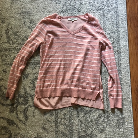 Millennial pink top! LOFT - Picture 1 of 6